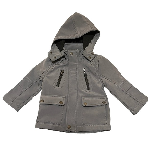 Urban Republic Other - Urban Republic 2T waterproof coat with detachable hood grey black